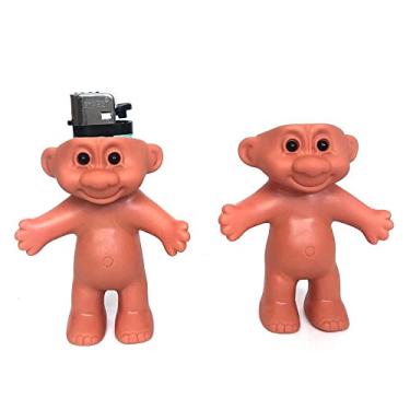 Imagem de HUMWE Pacote Com 2 Estojos Para Isqueiro De Bonecos Troll Fofos, Capa Silicone Engraçada, Mini Isqueiros 3,2 Pol. (Isqueiro Não Incluso)
