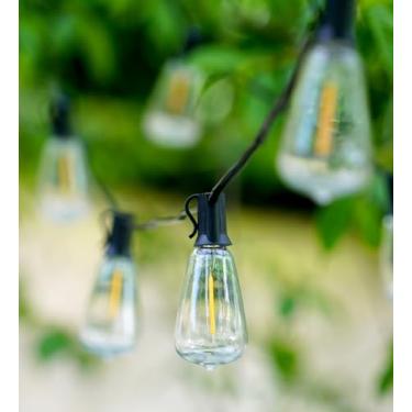 Imagem de Kvensin Cordão De Luzes Led Para Áreas Externas, Pátio 15 Metros Com 25+2 Lâmpadas Vintage Inquebráveis St38, Conectáveis Pendurar, Festa Jardim, Quintal, Decoração Noturna, 2700K, Branco Quente