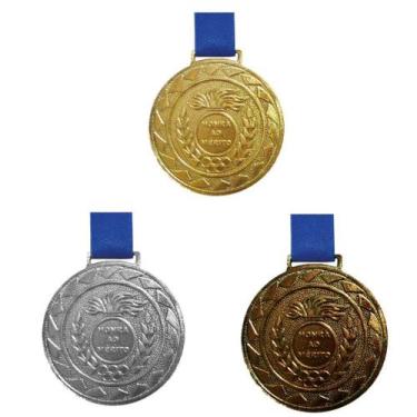 Imagem de Kit C/50 Medalhas Ouro+5 Medalhas Prata+5 Medalhas BronzeM43 - Crespar