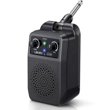 Imagem de Amplificador de guitarra elétrica LEKATO Mini 5W Bluetooth com 4 efeit