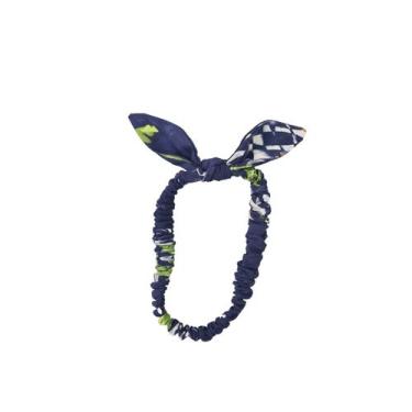 Imagem de Tiara em tecido azul marinho floral bebê e moda infantil - Amora Modin