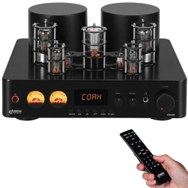 Imagem de Juson Audio JTA100 200W Amplificador Receiver de Tubo Som Estereo de Vácuo Híbrido Integrado Com BT 5.0 AUX Óptico RCA PHONO de Auscultadores HIFI Áudio Home para Mesa Giratória enviado do Brasil