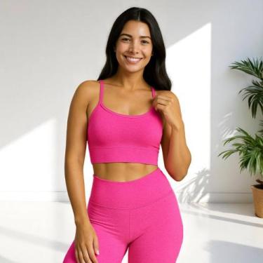 Imagem de Top Fitness Slim Sutiã Esportivo Academia Corrida Yoga Pilates ALÇA FI