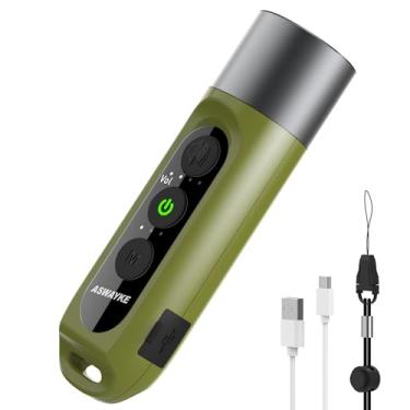 Imagem de ASWAYKE Apito eletrônico mais alto IPX5 som máximo bateria 125db 1000mAh verde para treinadores professores, apito esportivo