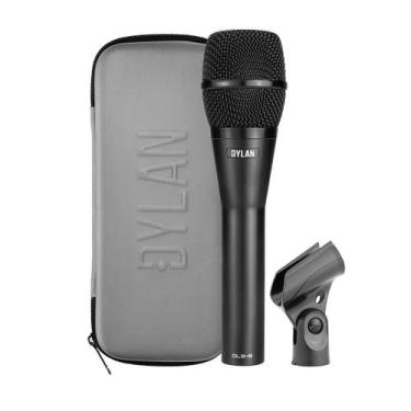 Imagem de Microfone Profissional Dinâmico Supercardioide DLS-9 Dylan Preto Metal