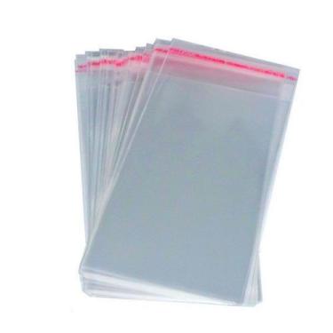Imagem de 400 Saco Adesivado Saquinho Plastico Transparente 5X8,5 cm para joias 