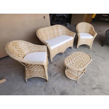 Imagem de Conjunto sofá e poltronas fibra sintetica area externa interna - Varan