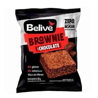 Imagem de Brownie Belive Be Free Chocolate Sem Açúcar e Sem Glúten com 40g