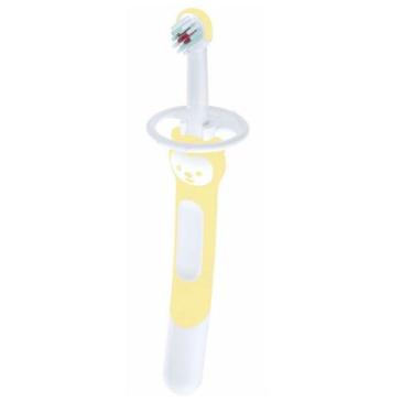 Imagem de Escova Dental Bebê Mam Training Brush 5+ Meses Amarela