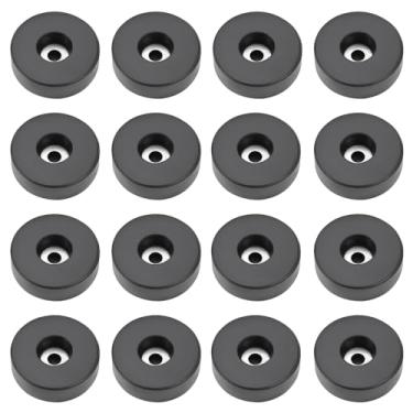 Imagem de Be In Your Mind 16 Peças De Pés Borracha Para Alto-Falantes, Almofadas Móveis, 38 X 11,5 Mm, Redondos Subwoofer, Caixa Estrada, Pretos