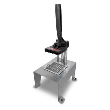 Imagem de Cortador e Picador de Legumes e Batata Industrial  Pequeno Mesa Inox V