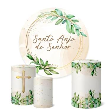 Imagem de Trio Capas Cilindro + Painel Redondo 1,50m Batizado (K1BTZ011)