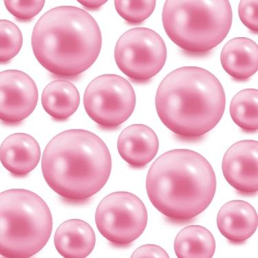 Imagem de Z-synka 60 peças de pérolas flutuantes sem furo e 500 peças de géis de água transparentes, contas de pérolas de ouro flutuantes para vasos velas flutuantes em casa, casamentos, mesas, centros de mesa,