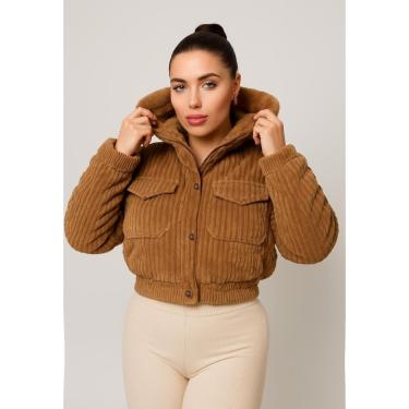 Imagem de Jaqueta Cotele Elegante Frio Feminina La'Oase Feminino-Feminino