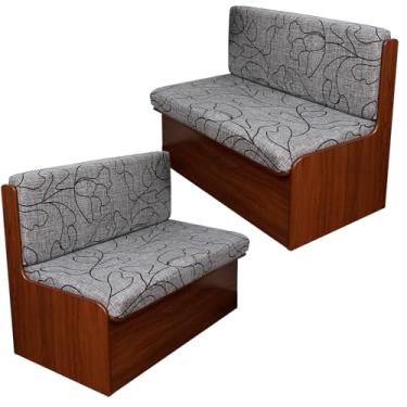 Imagem de CRFATOP Conjunto de 2 capas de almofada estampadas para trailer, capa de assento de campista, elástica, para sofá, sofá e cadeira, protetor de futon para trailer, banco de carro, 2 capas de encosto e