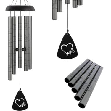 Imagem de Carson Sino De Vento Memorial 'Memórias Pacíficas' 30" - Para Luto, Decoração Externa, Jardim, Pátio E Varanda