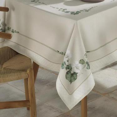 Imagem de Toalha de Mesa Quadrada 180 x 180cm Dohler Limpa Fácil Botânica, Quadr