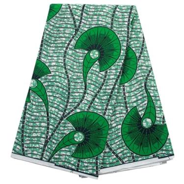 Imagem de Tecido de cera com estampa africana de Ankara para vestido de festa, artesanato, bricolage, têxtil, poliéster, tecido da Nigéria