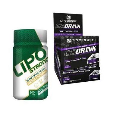Imagem de Lipo Strong + Isodrink 15 Sachês 33g - presence, Uva