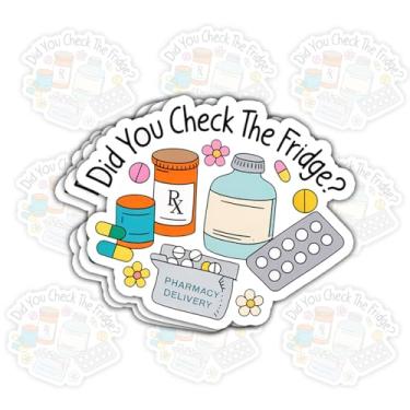 Imagem de 3 adesivos de medicamentos para entrega de farmácia – decalques engraçados de farmácia – presentes para profissionais de entrega de medicamentos – para laptop, garrafa de água, copo – 7,6 cm x 7,6 cm