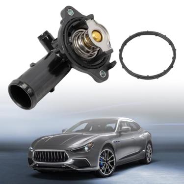 Imagem de Fraylis Conjunto de carcaça de termostato compatível com Maserati Ghibli Levante Quattroporte 2014-2021 323056 330424