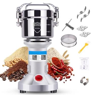 Imagem de Greatrue Moinho de Grãos Moedor Elétrico, 550G Moedor de Grãos de Aço Inoxidável para Milho Seco Café Trigo Pimenta Sementes Alimentos Farinha Feijão