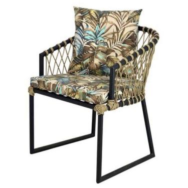 Imagem de Poltrona de Varanda Alumínio Modelo Eros Corda Naval - NossaKasa, Marr