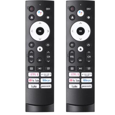 Imagem de 2 pacotes de controle remoto de substituição para Hisense Google Smart