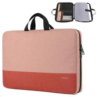 Imagem de Capa para laptop Ytonet 15,6" resistente à água rosa coral