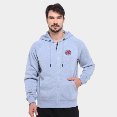 Imagem de Moletom Mooncity Bordado Homem Aranha Masculino, Cinza claro, P