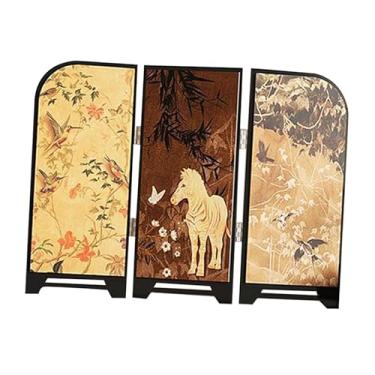 Imagem de Ｂｅｓｇａ Enfeite de tela decorativo, decoração de mesa estética, 3 painéis divisores para armário de entrada, sala de jantar, decoração de casa, Cavalo