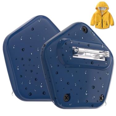 Imagem de Suporte para AirTag para crianças, IPX8 à prova d'água, pentagrama de PC durável com clipe de pino, suporte infantil para AirTag da Apple, roupas adequadas, sapatos, mochila escolar, bagagem (azul 1