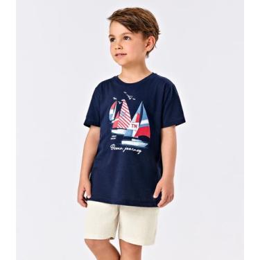 Imagem de Bermuda Menino Linho Strong Trick Nick Bege, 4, Bege