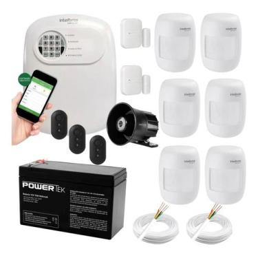 Imagem de Kit Alarme Híbrido Intelbras ANM 24 NET com 8 Sensores e Cabo 200m