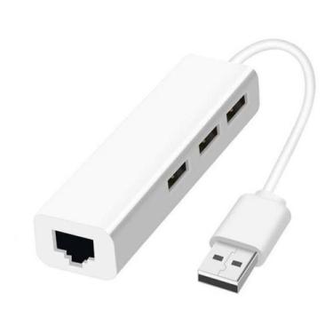 Imagem de Hub USB 3 + Adaptador LAN Gigabit It-blue Le-4102 Branco - Alinee