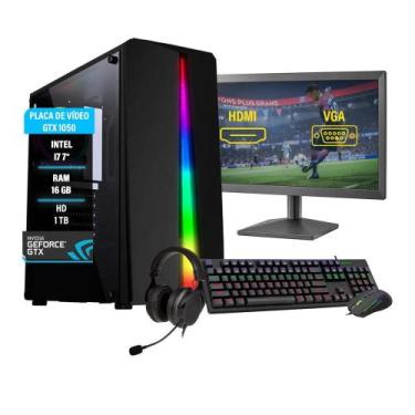 Imagem de Pc Gamer Completo I7 Gtx 1050 16Gb Hd 1Tb Fonte 500W - Amorim Tech