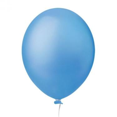 Imagem de Balão 8 Azul Celeste Happy Day 50 Un