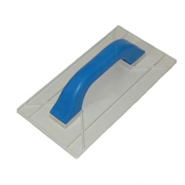 Imagem de Desempenadeira Plástica Branca Grafiato com Cabo Azul - Gerplast, Tama