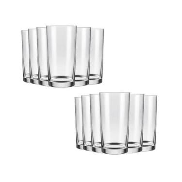 Imagem de Jogo De Copos 300ml Manchester 12 Unidades Água Suco Buffet - Nadir Fi