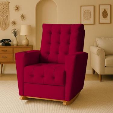 Imagem de Poltrona de Amamentação Duna com Balanço  Ideal para Quartos de Bebê -