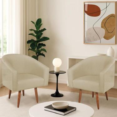 Imagem de Kit 2 Poltronas Decorativa Jade Design Moderno Sala de Estar Quarto Es