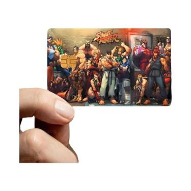 Imagem de Street Fighter Poker Adesivo Filme Fita À Prova D'água Para Cartão De 