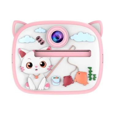 Imagem de Câmera Digital Infantil Com Impressão Térmica Coelho Brinquedo De Impr