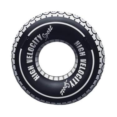 Imagem de Boia Pneu 84cm inflavel criança adulto Pool Party Diversão Piscina Pra