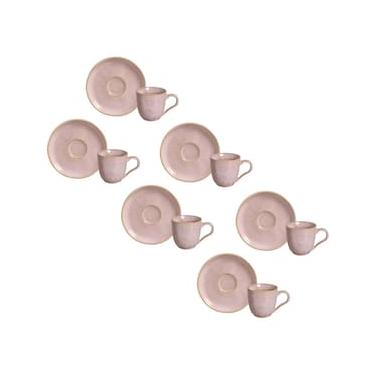 Imagem de Conjunto de Xícaras de Café com Pires Porto Brasil Bio Litchi 120ml - 6 Peças