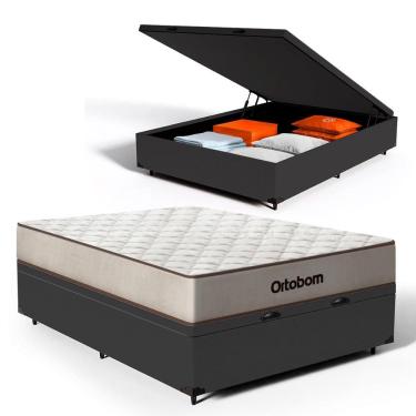 Imagem de Cama Box Baú com Colchão de Espuma D60 Double Face Force Dream - Ortobom Casal 138cm