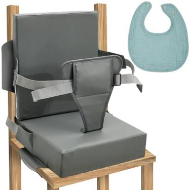 Imagem de Conjunto de assento infantil para cadeira de cozinha, almofada de aumento portátil antiderrapante para bebês, almofada multiuso, almofada de viagem para crianças