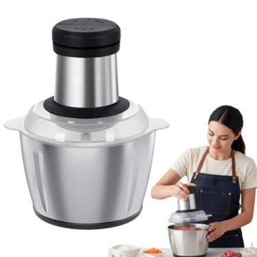 Imagem de Processador Alimentos 500W Inox Alho Carne 110V ou 220V 4 Lâminas 3L (220V)