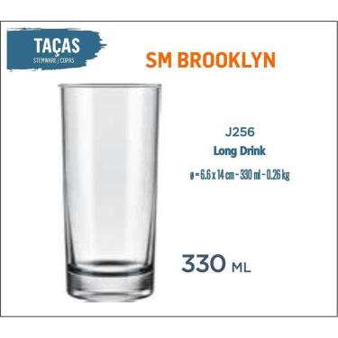 Imagem de 24 Copos Brooklyn 330Ml Cerveja Refrigerante Suco Batida