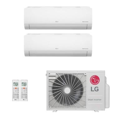 Imagem de Ar-Condicionado Multi Split Inverter LG 18.000 (2x Evap HW 12.000) Quente/Frio 220V R-32